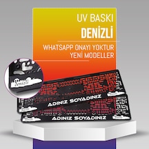 Denizli Plakalık, 2 Adet Premium Uv Baskı, Plakalıkhane