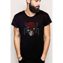 Skull Kurukafa Baskılı Siyah Erkek Tshirt (530967236)