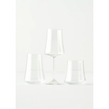 Bella Maison Shape Kristal Bardak-kadeh Seti 18'li Naturel Naturel