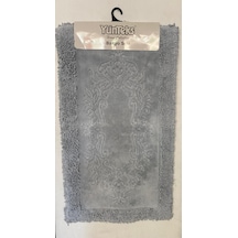 Pamuk Makarna Tufting 2'li Klozet Takımı , Banyo Seti , Damask, G