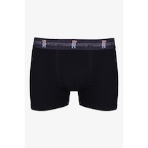 Koza İç Giyim Erkek Tekli Pamuklu Boxer Ko9003bx-25 Siyah Antrasit