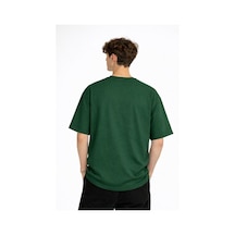 Alemdarshop Mn - Bear Baskılı Oversize Tişört Hakı Haki