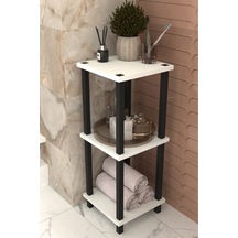 Viva 3 Katlı Çok Amaçlı Banyo Rafı Organizer-beyaz Beyaz