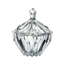 Kristal Kapaklı Şekerlik Kase 18 Cm Ağız Çapı