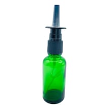 50Ml Cam Yeşil Burun Sprey Başlık Beyaz