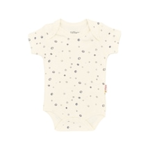 Tiffany Baby & Kids Tiffany Baby Basketboll Organik Theme Yarım Kol Bebek Body 21008 Ekru