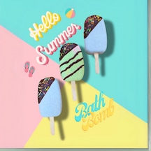 Ice Cream Banyo Topu Banyo Nem Bombası