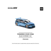 Pop Race 1/64 - Pamdem Civic Mavi Krom - Pr64-0206