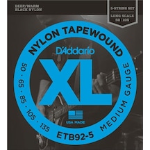 DADDARIO ETB92-5 BAS GİTAR TEL SETİ, 5 TELLİ , XL SERİSİ,