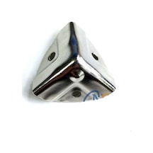 Dekoratif, Kutu, Sandık Köşesi - 3,5x22 Küçük, Nikel, 1 Adet Ahşap