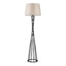 Riolight Retro Siyah Lambader Yükseklik: 160Cm Şapka Çapı: 45Cm