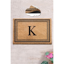 Coco Harf K 40x60 cm KIL Paspas,Dekoratif Çok Amaçlı Iç ve Dış Kapı Paspası