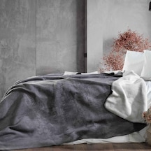 Schafer Bella Tek Kişilik Battaniye -150X200-Gri02