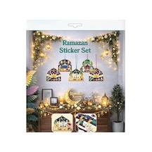 Sticker Hoş Geldin Ramazan Dekorlu Ramazan Süsü, Ramazan Süsleri, Ramazan Duvar Süsü Ramazan Dekorasyon İftar Sahur