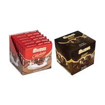 Ülker Sütlü ve Bitter %60 Kare Çikolata 2'li 6 x 60 G