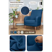 Streç Lastikli Berjer 1 Kişilik Kanepe Çekyat Örtüsü Lastikli Koltuk Örtüsü Koltuk Kılıf Lacivert