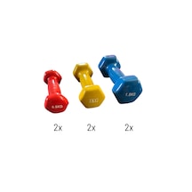 6 Kg Vinly Kaplı Dipping Dumbbell Set Kadınlar İçin Çantalı Dambı