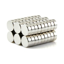 Dünya Magnet 50 Adet 6mm X 3mm Yuvarlak Güçlü Neodyum Mıknatıs Magnet