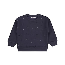 Civil Girls Serpme Taş Baskılı 2-5 Yaş Sweatshirt Antrasit