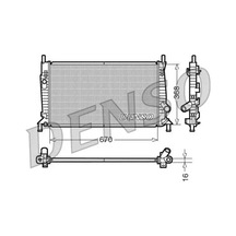 Denso Drm10075 Motor Radyatoru 1305492 1318177 1354177