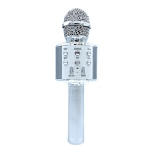 Mufunye Gümüş Karaoke Bluetooth Mikrofon,