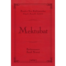 Mektubat (Büyük Boy - İki Renk) - Bediüzzaman Said-i Nursi - Söz Basım Yayın