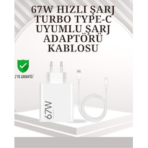 Type-c Uyumlu 67w Turbo Hızlı Şarj Aleti Akıllı Koruma Sistemli Renkli