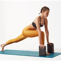 Actifoam Yoga Blok Yoga Köpüğü Yoga Block - Siyah-Pembe Çok Renkli
