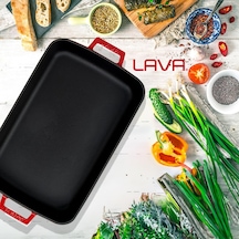 Lava Fırın Tepsisi Dikdörtgen Kırmızı 22 X 30 Cm Diğer
