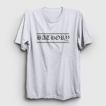 Presmono Unisex Bathory T-shirt Beyaz