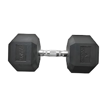 Rebuwo 27.5 KG 1 Adet Hex Dambıl Kauçuk Altıgen Dambıl Hex Dumbbell