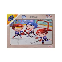 Ony-85-86-87-88 Ahşap Eğitici Puzzle Sporlar -onyıl Belirtilmemiş