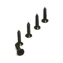 Klips, Menteşe, Ayak Vidası 2,2x7,5mm Çelik - Siyah 100 Adet Çok Renkli