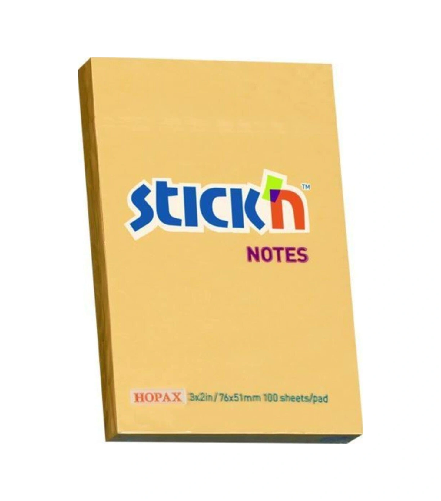 Hopax Stickn 76x51mm Yapışkanlı Not Kağıdı Pastel Kavun Içi 100 Yaprak 1 Paket 12 Adet Karışık