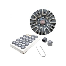 Düz Bijon Kapağı Sökme Aparatlı 20 Li Set Gri 19 mm (01) (Sts Oto Aksesuar)