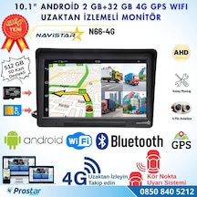 4g Uzaktan İzlemeli 4 Kanal Ahd 720p Android Wifi, Gps, Bluetooth 2 Gb + 32 Gb Ve 512 Gb Sd Kart Destekli Monitör