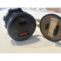 Tekne İçin Dijital Ekranlı Typec Pd Usb Şarj Karavan İçin Pd Usb Typec Şarj Kp-480