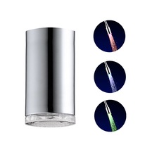 Led Musluk Havalandırıcı 3 Renkli Işık Değişimi Musluk Sprey Başlığı Mutfak Musluğu Su Tasarrufu Nozulu Sprey Banyo Havzası Uzatma Uzatma Çok Renkli