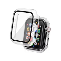 Muratech Newface Apple Uyumlu Watch 38mm Camlı Kasa Ekran Koruyucu - Şeffaf