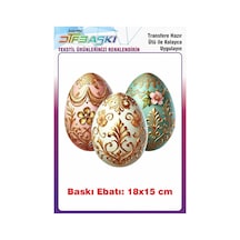 Paskalya Temalı Ütü İle Yapışan Tişört Tekstil Baskı 3085