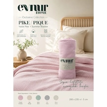 Evnur Home Lüks Pike Çift Kişilik 200x235 Pudra