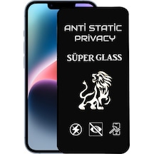 Apple Uyumlu   iPhone 14 Plus Tam Kaplayan Anti Statik Hayalet Süper Cam Ekran Koruyucu