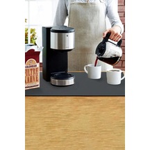 Valerine Life Barista Matı Sıvı Geçirmez Büyük Boy Xxl Kahve Barı Espresso Kahve Makinesi Pad 40x90c Kahverengi