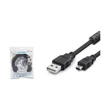 Hadron Hdx7523 Usb Mini V3-5pin To Usb Kablo 3m Siyah