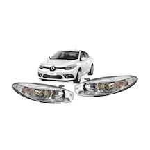 Renault Fluence Sağ Sol Ön Far Lambası Takımı 2013-2016 Mercek