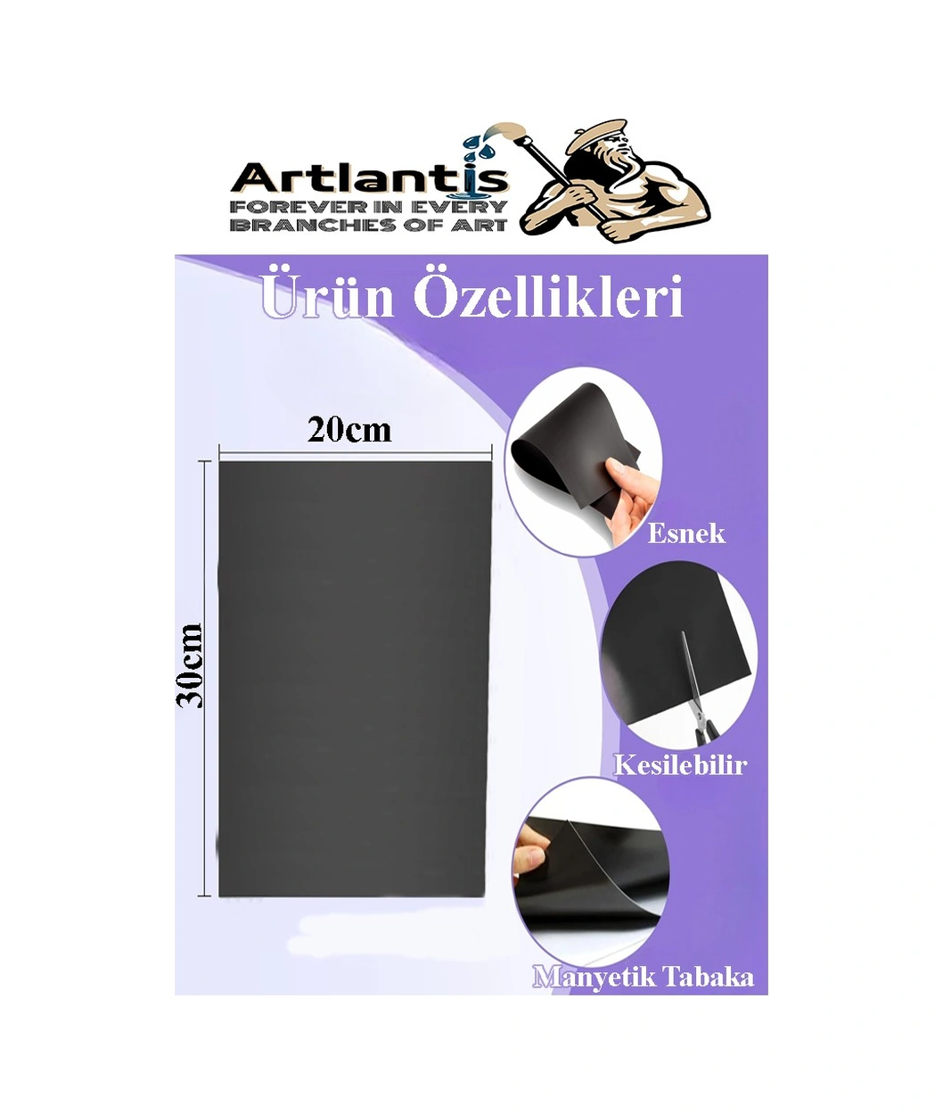 A4 Magnet Tabaka 5 Adet Manyetik Mıknatıs Levha 20x30 Cm Esnek Kaliteli Foto Magnet Fotoğraf Resim Metal Yüzeye Yapışma