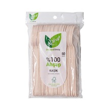 Roll-up Doğaya Dönüş Ekolojij Doğal%100 Ahşap Kaşık - Kalınlık : 1.8 Mm - 16 Cm. - 50'li Paket Diğer