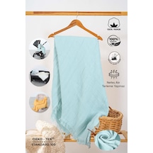 Huggy 4 Katlı %100 Pamuk 100x130 Müslin Bez Müslin Örtü Müslin Yenidoğan Bebek Battaniyesi