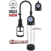 Erofoni Barometreli Güçlü Vakum Yapılı 24 Cm Tetik Mekanizma Kaliteli Vakumlu Penis Pompası