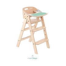 Tr Mychair Ahşap Katlanır Mama Sandalyesi Naturel